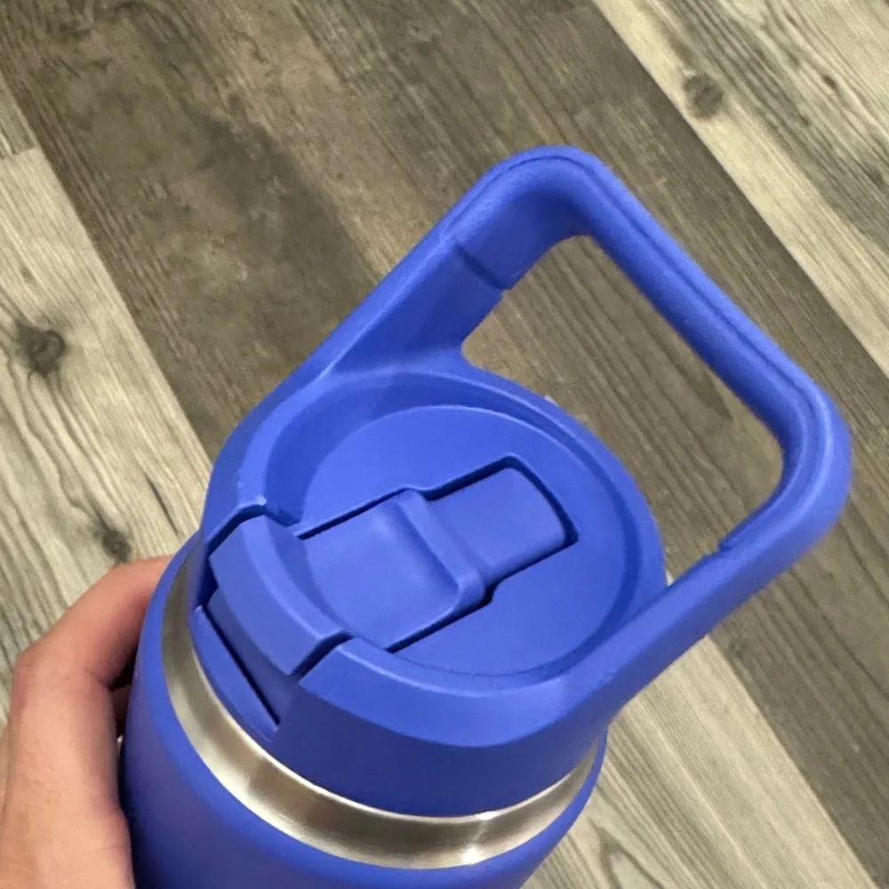 YETI Blue Rambler Bottle with Handle from Poshfest 2025 - Picture 3 of 7